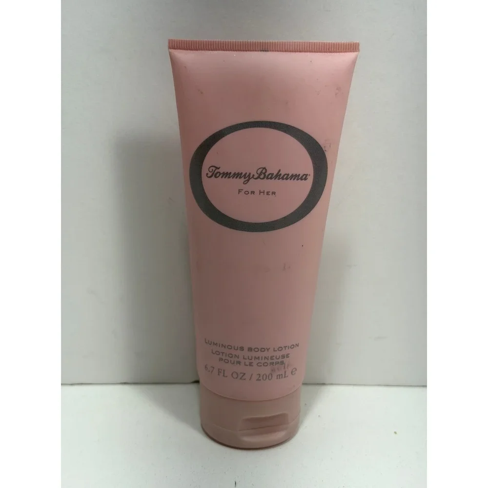 Tommy Bahama For Her Luminous Body Lotion 6.7 oz Pink Tube Shimmer Glow 80-85%